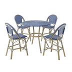 Franco 5pc Counter Height Patio Dining Set - miBasics: Outdoor Aluminum Barstools & Table Set, Water-Resistant