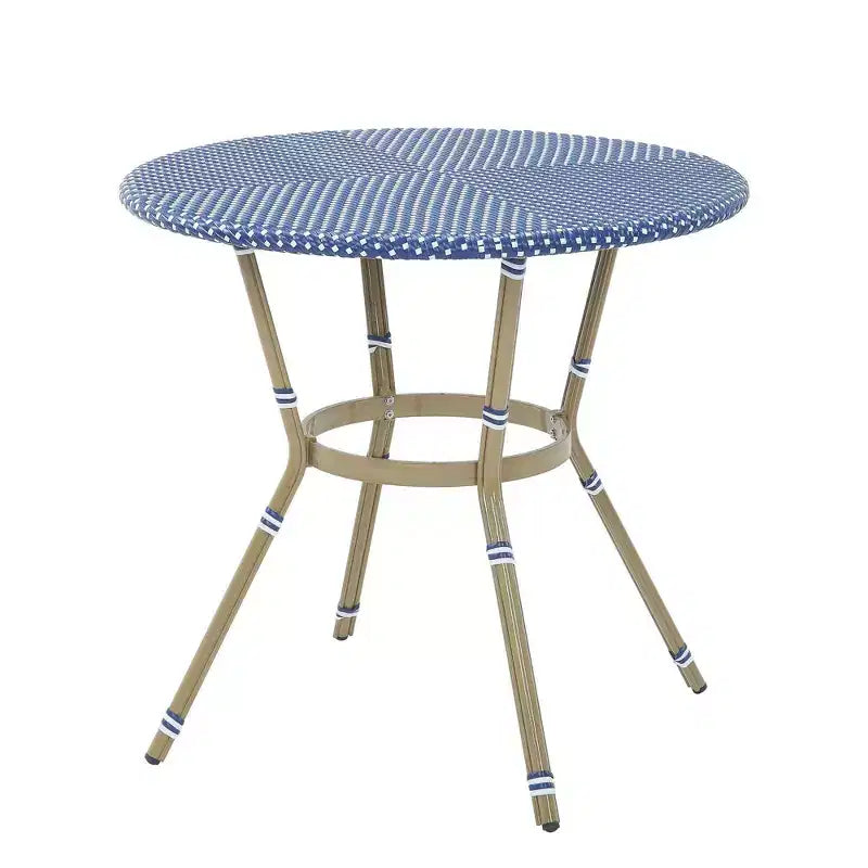 Ensemble de salle à manger d'extérieur à hauteur de comptoir 5 pièces Franco - miBasics : Tabourets de bar et table d'extérieur en aluminium, résistants à l'eau