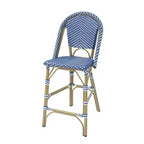 Ensemble de salle à manger d'extérieur à hauteur de comptoir 5 pièces Franco - miBasics : Tabourets de bar et table d'extérieur en aluminium, résistants à l'eau