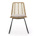 Set da pranzo da esterno Bleckley 7 pezzi in vimini - Marrone chiaro/Beige/Teak - Christopher Knight Home: Set mobili da giardino in rattan con piano tavolo in acacia