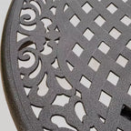 Set da pranzo da esterni Hallandale Sarasota 5 pezzi in fusione di alluminio – Bronzo – Christopher Knight Home: resistente alle intemperie, 4 sedie con braccioli, senza cuscini