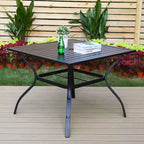 Set da pranzo da 5 pezzi con tavolo da 94 cm e 4 sedie girevoli con braccioli - Captiva Designs