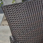 Set da pranzo espandibile Nadia 9 pezzi in legno e vimini - Naturale/Marrone/Beige - Christopher Knight Home