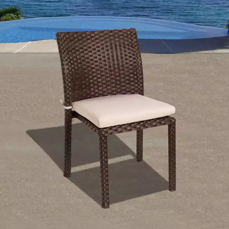 Set da pranzo ovale allungabile in legno di teak e vimini Noah 9 pezzi - International Home Miami: Resistente alle intemperie