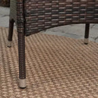 Ensemble de salle à manger Montgomery 6 pièces en acacia et osier - Teck/marron - Christopher Knight Home : sièges d'extérieur, quincaillerie en acier galvanisé