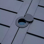 Set da patio 7 pezzi con tavolo da 37" e poltrone girevoli con schienale a rombi - Captiva Designs