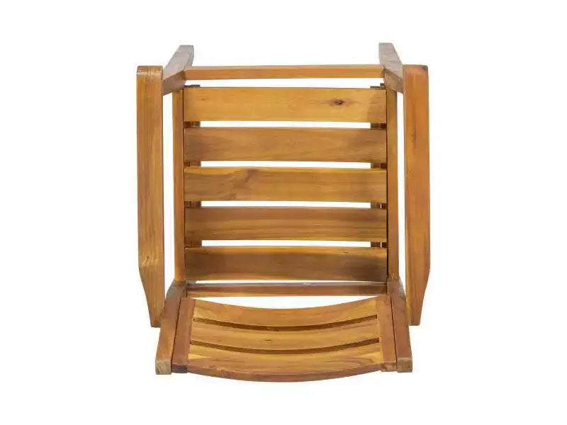 Ensemble de salle à manger rond 5 pièces en bois d'acacia Stamford Teck : Résistant aux intempéries, 4 chaises - Christopher Knight Home