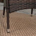 Ensemble de salle à manger d'extérieur 6 pièces en acacia et osier Jennys - Marron - Christopher Knight Home : Résistant aux intempéries, structure en fer, banc inclus