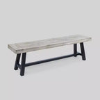 Ensemble de salle à manger Luster 6 pièces en bois d'acacia et osier - Gris clair/Gris - Christopher Knight Home : Résistant aux intempéries, quincaillerie en acier galvanisé