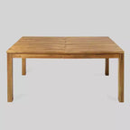Wiloson Set da pranzo 7 pezzi in acacia - Teak - Christopher Knight Home: Resistente alle intemperie, 6 sedie con braccioli
