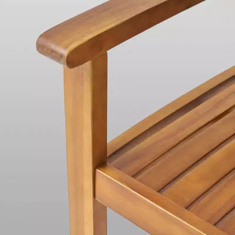 Wiloson Set da pranzo 7 pezzi in acacia - Teak - Christopher Knight Home: Resistente alle intemperie, 6 sedie con braccioli