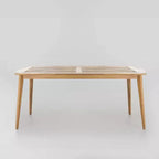 Ensemble de salle à manger Llando 7 pièces en bois d'acacia – Teck/Bleu – Christopher Knight Home : Résistant aux intempéries avec coussins en polyester