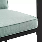 Set da pranzo da esterno Kaplan 5 pezzi con sedie a braccioli Nebbia/Bronzo anticato - Crosley: telaio in acciaio, resistente ai raggi UV, 4 posti