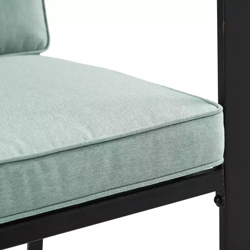 Set da pranzo da esterno Kaplan 5 pezzi con sedie a braccioli Nebbia/Bronzo anticato - Crosley: telaio in acciaio, resistente ai raggi UV, 4 posti