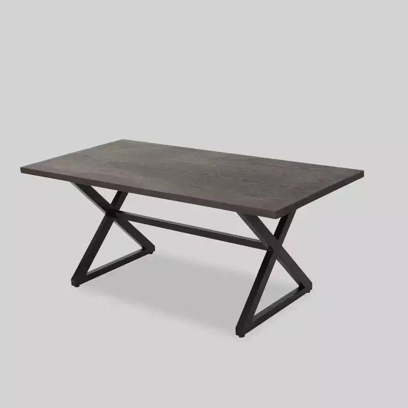 Set da pranzo da esterno Dion 7 pz in alluminio e vimini – Marrone – Christopher Knight Home: Resistente alle intemperie con cuscini in poliestere