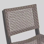 Polaris Set Bar da 26" Quadrato in 3 Pezzi in Legno e Vimini Grigio Scuro - Christopher Knight Home: Set da Pranzo per Patio Resistente alle Intemperie con 2 Sgabelli
