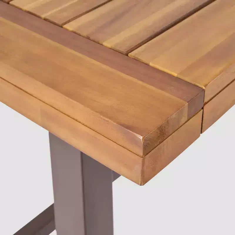 Set da pranzo Balfour di Christopher Knight Home in legno di acacia 9 pz - Teak: resistente alle intemperie, 8 posti, senza cuscino