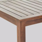 Set da pranzo da esterno Geelong 7 pezzi in legno di acacia e vimini - Marrone - Christopher Knight Home: include cuscini, ferramenta in acciaio zincato