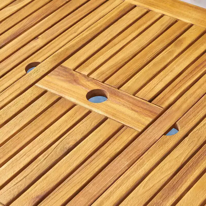 Ensemble de salle à manger extensible 7 pièces en bois et osier Hayes : cadre en acacia, rotin PE - Christopher Knight Home