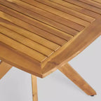 Set da pranzo quadrato 5 pezzi Alondra in legno di acacia - Teak - Christopher Knight Home