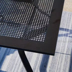 Set da Patio 5 Pezzi con Sedie Girevoli e Tavolo Quadrato in Metallo - Captiva Designs: Set di Mobili da Pranzo per Esterni