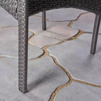 Set da pranzo Mason 7 pezzi in legno di acacia e vimini di polietilene: Christopher Knight Home, sedie imbottite