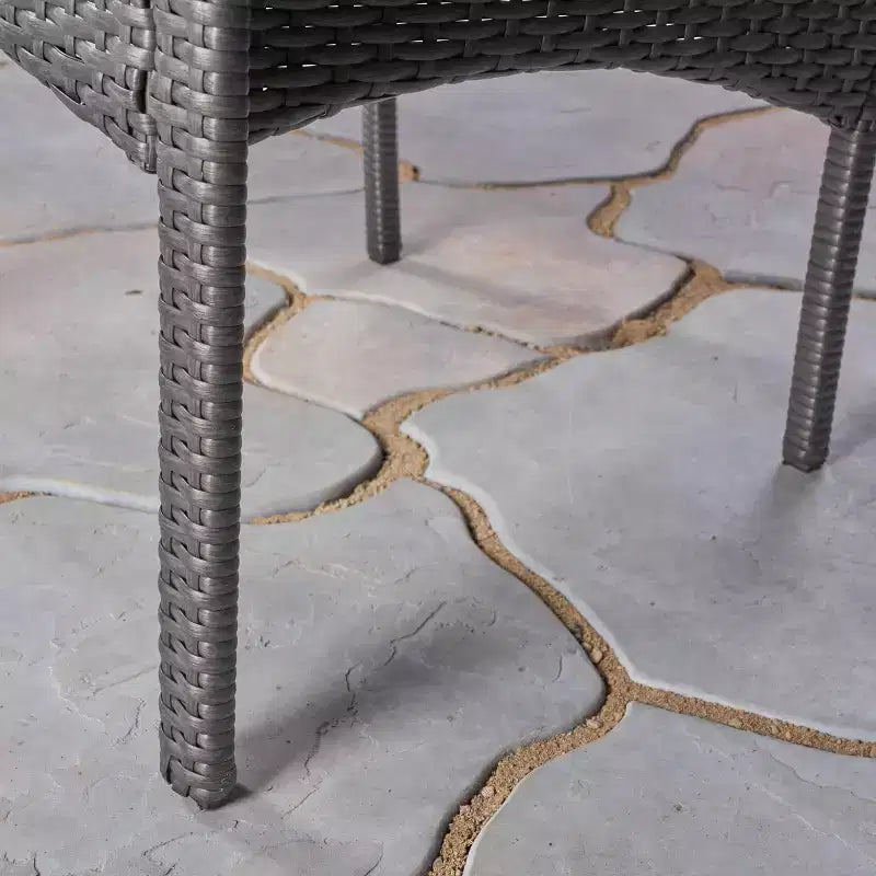 Set da pranzo Mason 7 pezzi in legno di acacia e vimini di polietilene: Christopher Knight Home, sedie imbottite
