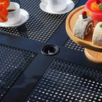Set da pranzo da esterno 5 pezzi con tavolo da 37" e 4 sedie girevoli con braccioli - Captiva Designs
