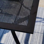 Set da pranzo da esterno 5 pezzi con tavolo da 37" e 4 sedie girevoli con braccioli - Captiva Designs