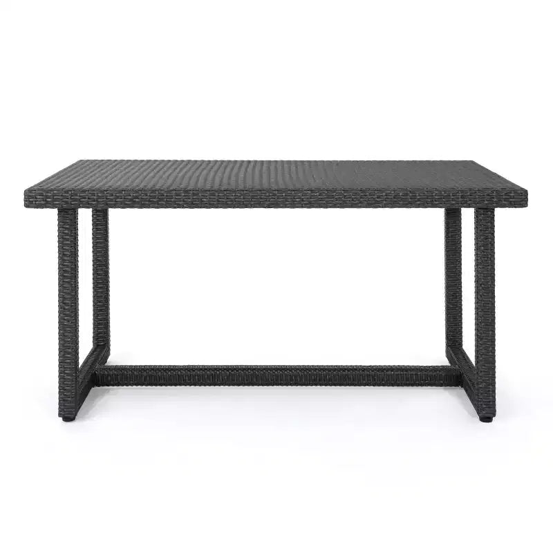 Set da pranzo Harlowe a 7 pezzi in vimini - Grigio/Grigio - Christopher Knight Home: Include 6 sedie a braccioli e piano del tavolo in HDPE