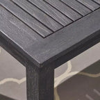 Set da pranzo Elmar espandibile 7 pz in legno e vimini - grigio scuro/grigio - Christopher Knight Home