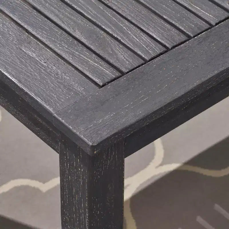 Set da pranzo Elmar espandibile 7 pz in legno e vimini - grigio scuro/grigio - Christopher Knight Home