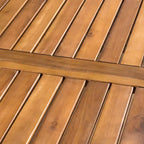 Set da pranzo da esterno Stamford 5 pezzi in legno di acacia e vimini - Marrone - Christopher Knight Home: Resistente alle intemperie, tavolo circolare