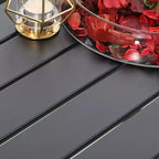 Set da pranzo da 7 pezzi con tavolo rettangolare allungabile e 6 sedie in rattan PE - Captiva Designs: Mobili da esterno resistenti alle intemperie