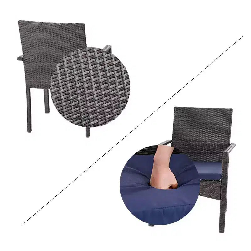 Set da pranzo da 7 pezzi con tavolo rettangolare allungabile e 6 sedie in rattan PE - Captiva Designs: Mobili da esterno resistenti alle intemperie