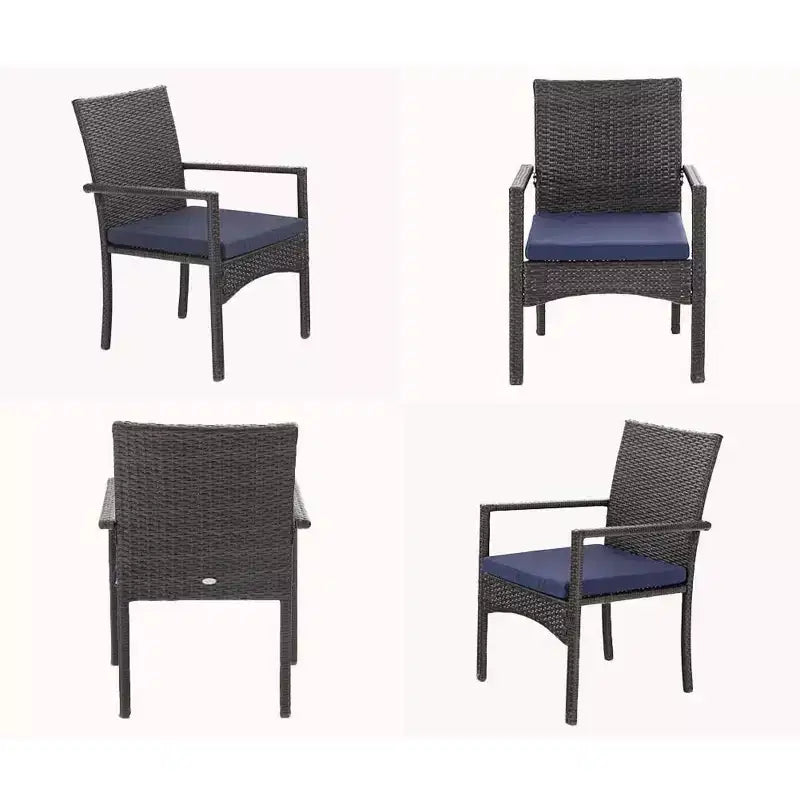 Set da pranzo da 7 pezzi con tavolo rettangolare allungabile e 6 sedie in rattan PE - Captiva Designs: Mobili da esterno resistenti alle intemperie