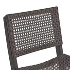 Set da bar rettangolare a 3 pezzi in legno e vimini Polaris da 45" grigio scuro - Christopher Knight Home: Struttura in acacia, resistente alle intemperie