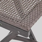 Set da bar rettangolare a 3 pezzi in legno e vimini Polaris da 45" grigio scuro - Christopher Knight Home: Struttura in acacia, resistente alle intemperie