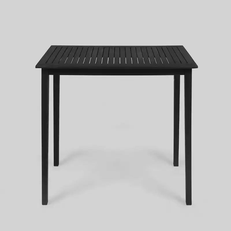 Set da bar rettangolare a 3 pezzi in legno e vimini Polaris da 45" grigio scuro - Christopher Knight Home: Struttura in acacia, resistente alle intemperie