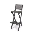 Set da bar rettangolare a 3 pezzi in legno e vimini Polaris da 45" grigio scuro - Christopher Knight Home: Struttura in acacia, resistente alle intemperie