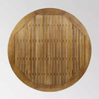 Set da pranzo da esterno Pines 5 pezzi in legno di acacia - Teak/Crema - Christopher Knight Home, resistente alle intemperie: Set di mobili da patio per 4 persone