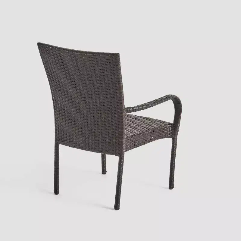 Ensemble de salle à manger de patio 7 pièces Walker en acacia et osier teck – Christopher Knight Home : sièges extérieurs, table à pieds épingles