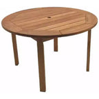 Set da pranzo rotondo da 5 pezzi in legno di eucalipto Arizona - International Home Miami: Arredamento da esterni, 4 posti