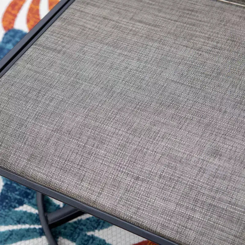 Set da pranzo da patio 9 pezzi con tavolo in acciaio allungabile e sedie a bracciolo girevoli a 360° - Captiva Designs: Set di mobili da esterno