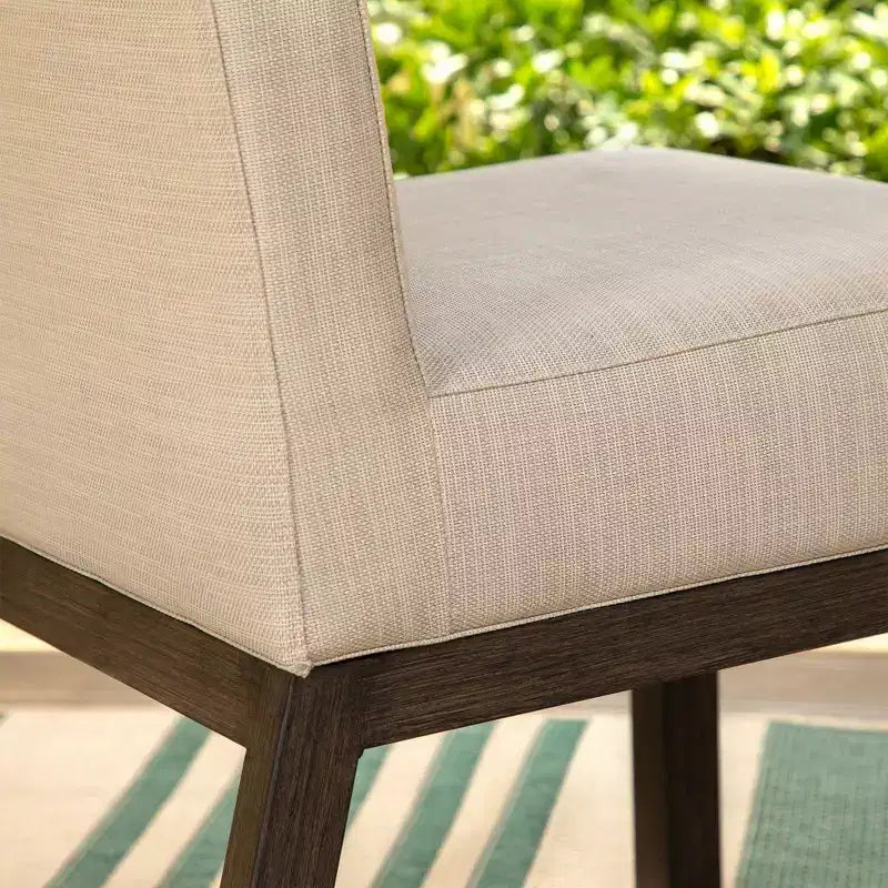 Set da pranzo per esterni da 5 pezzi con tavolo rotondo verniciato con foro per ombrellone - Captiva Designs