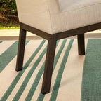 Set da pranzo per esterni da 5 pezzi con tavolo rotondo verniciato con foro per ombrellone - Captiva Designs