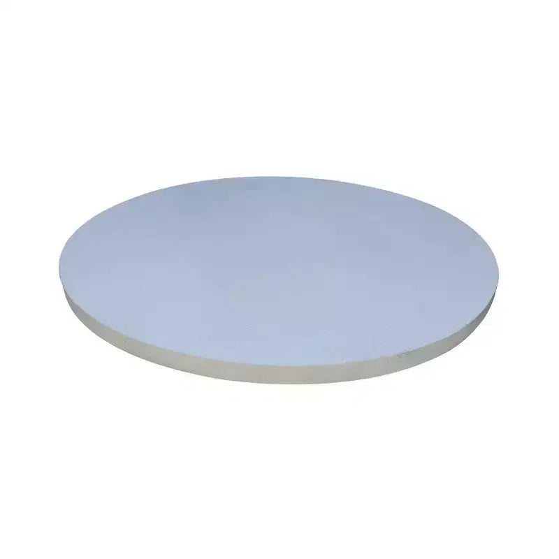 Set da pranzo da esterno International Concepts in teak, 5 pezzi, con tavolo rotondo e sedie: cuscini in schiuma, ferramenta in metallo