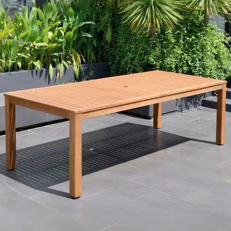 Amazonia Beijo, set da pranzo rettangolare da esterno da 7 pezzi, colore beige