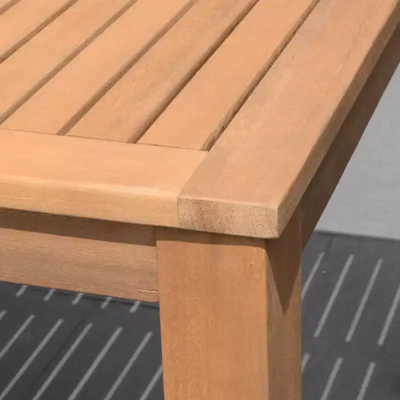 Amazonia Beijo, set da pranzo rettangolare da esterno da 7 pezzi, colore beige