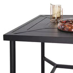 Set da esterno 3 pezzi con sgabelli girevoli e tavolo in metallo: Captiva Designs, resistente alle intemperie, resistente ai raggi UV